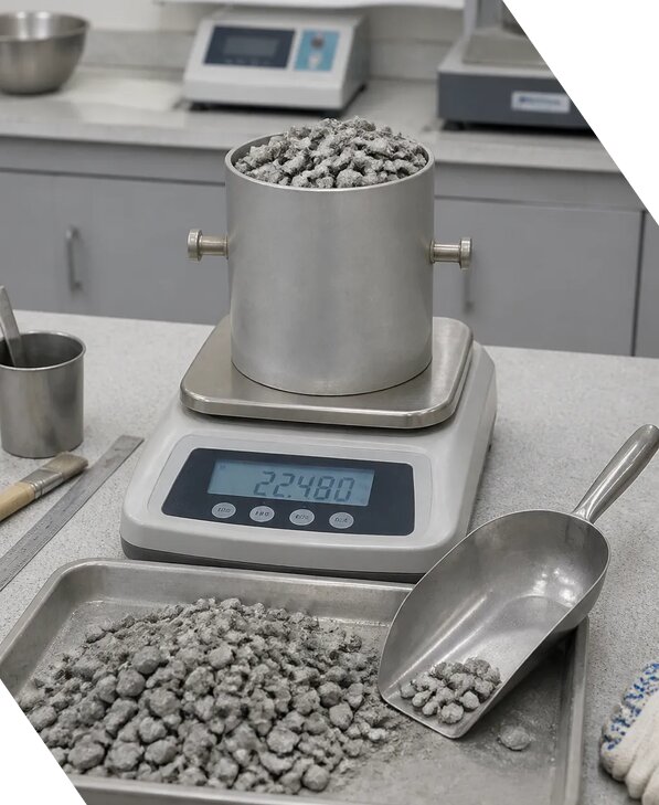 Определение насыпной плотности щебня лабораторно в Якутске