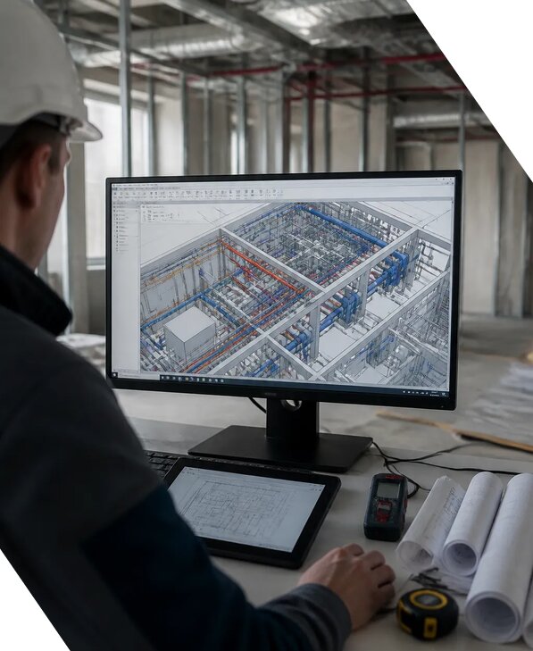 Создание BIM модели инженерных сетей для объектов в Якутске
